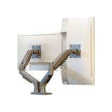 NB ERGONOMIC Подставка для монитора компьютера с двумя экранами, подъемный тип без перфорации, конструкция с телескопической стрелой