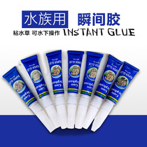 Waterweed Moss glue Instant Glue sticky water Grass Coral Sink Wood Stones Glue Aquatic watergrass Scape Fish Tank Glue