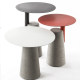 Cement Side Table Wabi-Sabi Style Coffee Table Red Living Room Light Luxury Side Table Designer Corner Table Trendy Milk Tea Shop Coffee Table