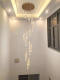 Crystal Staircase Chandelier New Model Post-Modern Minimalist Villa High-Ceiling Duplex Spiral Staircase Long Chandelier