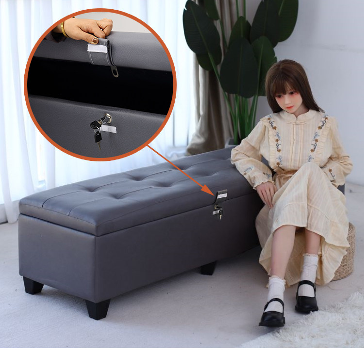 Hidden lock doll storage box