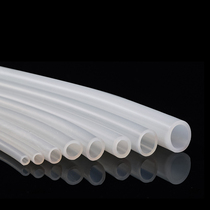  Silicone tube high temperature resistance and frost resistance elastic industrial rubber soft skin milky white water pipe 3mm 5 inner 6 outer 7mm direct sales