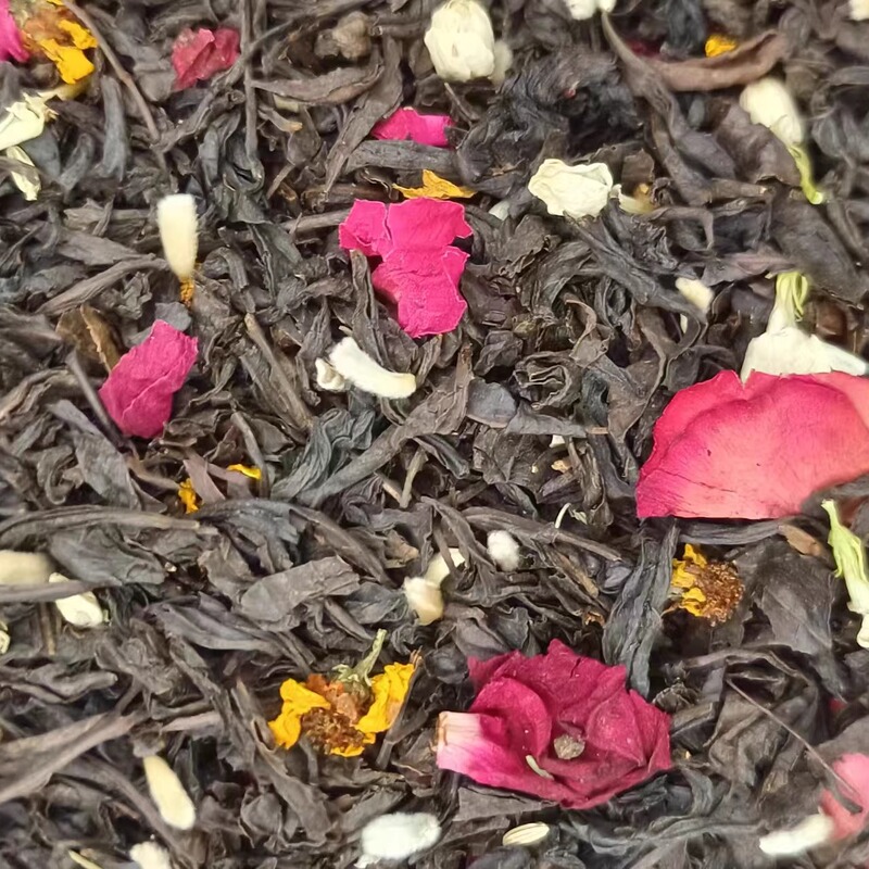 Specialty Scented Tea, Black Tea, Jasmine, Rose, Chrysanthemum Combination Flower Tea, Blended Tea, Commonly Used in Restaurants, Free Shipping