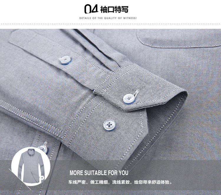 Áo sơ mi cotton nam tay dài trung niên cotton trung niên cha tải áo mùa xuân và mùa thu oxford quay áo sơ mi nam trắng