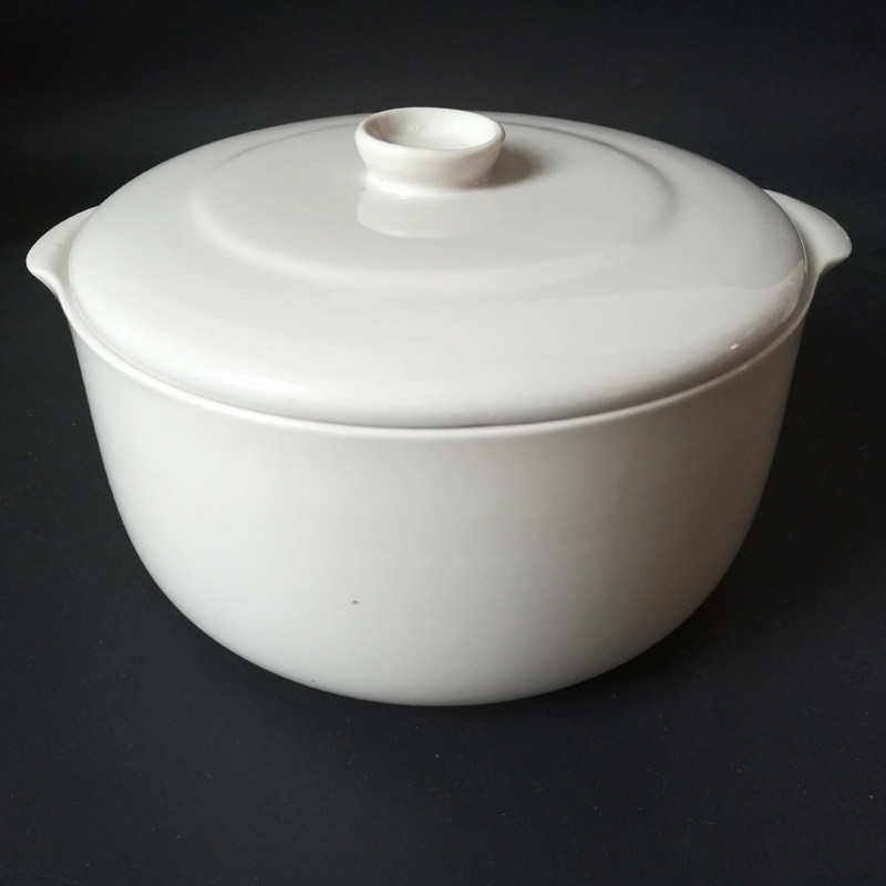Bear Electric Stew Pot Accessories DDZ-101 A12A1 White Porcelain Liner Cover 1 2 Liter Electric Stew Pot Cover Ceramic Cover