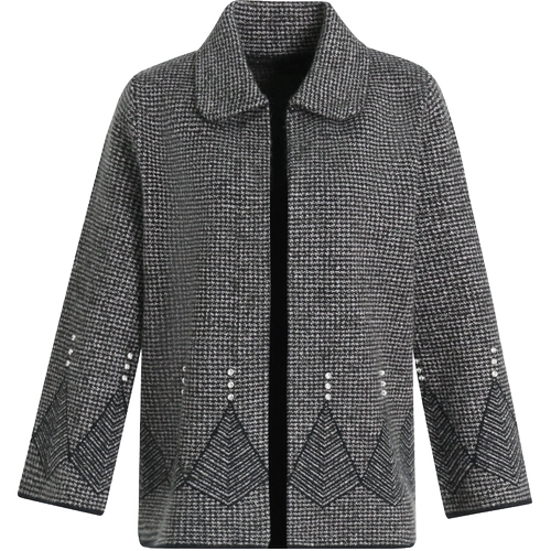 Весеннее короткое осеннее шерстяное пальто для матери, для среднего возраста