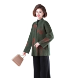 Осенний шерстяной плащ для матери, куртка, в западном стиле, для среднего возраста