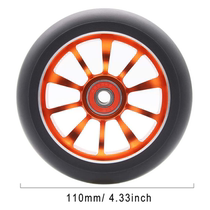 Professional Limit Scooter High Bounce PU Aluminum Alloy 110 * 24 Speed Skating Wheel Sliding Shoes Wheel Cart Wheelchair Accessories