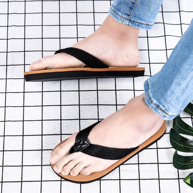 9.9 mùa hè của nam giới flip-flops dép của nam giới chịu mài mòn non-slip trọng lượng nhẹ nền tảng giày mùa hè pinch cá tính