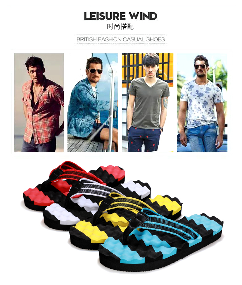 Mùa hè Flip-Flops Dép Nam của Trọng Lượng Nhẹ Mang Xu Hướng Trong Nhà Trượt Wearable Mềm Bãi Biển Dưới Dép Clip Mùa Hè