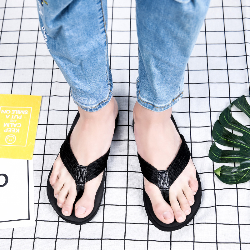 9.9 mùa hè của nam giới flip-flops dép của nam giới chịu mài mòn non-slip trọng lượng nhẹ nền tảng giày mùa hè pinch cá tính