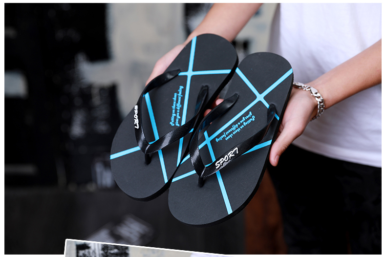 Mùa hè flip flops của nam giới non-slip dép đáy mềm mại và dép cá tính Hàn Quốc phiên bản của xu hướng của chân ngoài trời giày bãi biển của nam giới thường