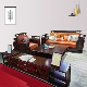 Ghế sofa kiểu Trung Quốc mới Biệt thự homestay sang trọng nhẹ toàn bộ ngôi nhà kết hợp tùy chỉnh căn hộ hiện đại Phòng khách đồ nội thất bằng gỗ rắn Ujin - Bộ đồ nội thất