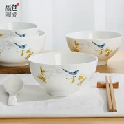 Hộ gia đình ăn bát kết hợp Trung Quốc Jingdezhen bộ đồ ăn đặt xương Trung Quốc bát súp gốm bát bát nhỏ