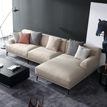 Minimalist modern duvet fabric sofa Nordic Living room Combined Italian style minimalist black and white grey Italy customizable