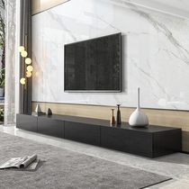 Minima Modern Nordic TV Cabinet Black Oak Living-room Extremely Simple Small Outdoor type Short TV enclosure Cabinet Customised