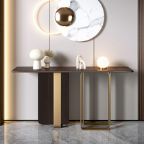 Genguan Strip Case Light Extravagant Minimalist Modern Villa Entrance Hall Cupboard of the Silent Wind Swinging marble Table End View Terra