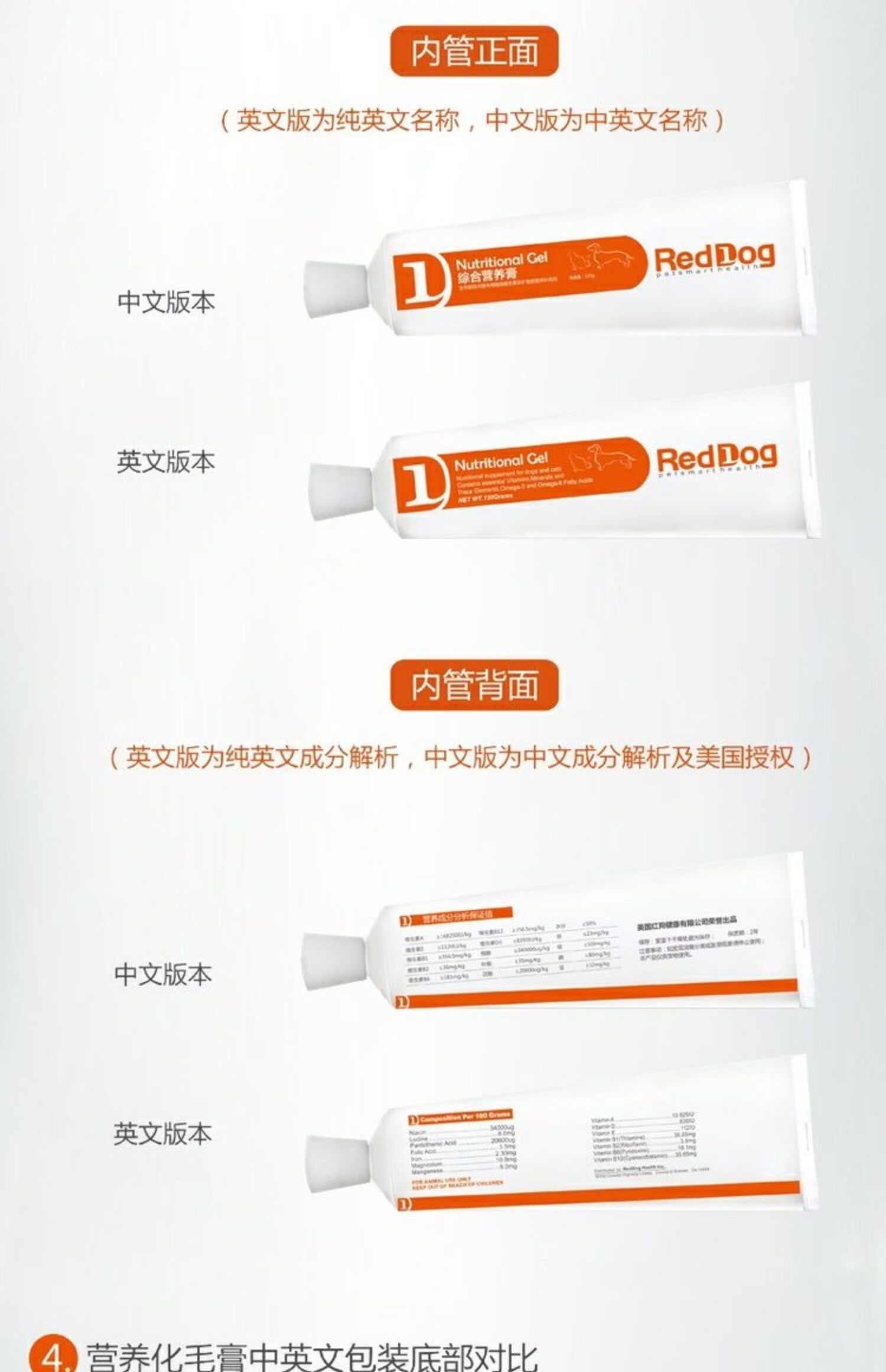 RedDog Red Dog Kem dinh dưỡng Golden Hair Teddy Puppy Young Cat Kem dinh dưỡng Cat & Dog Kem dinh dưỡng tổng hợp 120g - Cat / Dog Health bổ sung sữa cho chó con mới sinh