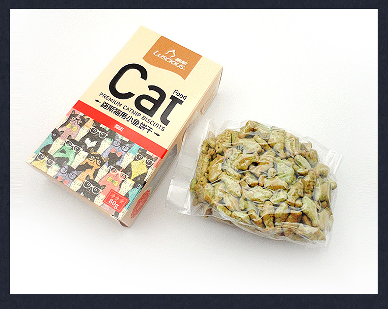 Lusi Cat Biscuits Pet Cat Molar Snacks Cat Snacks Đa hương vị Tùy chọn vào Young Snacks - Đồ ăn nhẹ cho mèo spam thịt