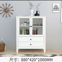 Custom American solid wood dining side cabinet Storage side cabinet cupboard Tea cabinet Living room kitchen cabinet Wine cabinet Entrance cabinet