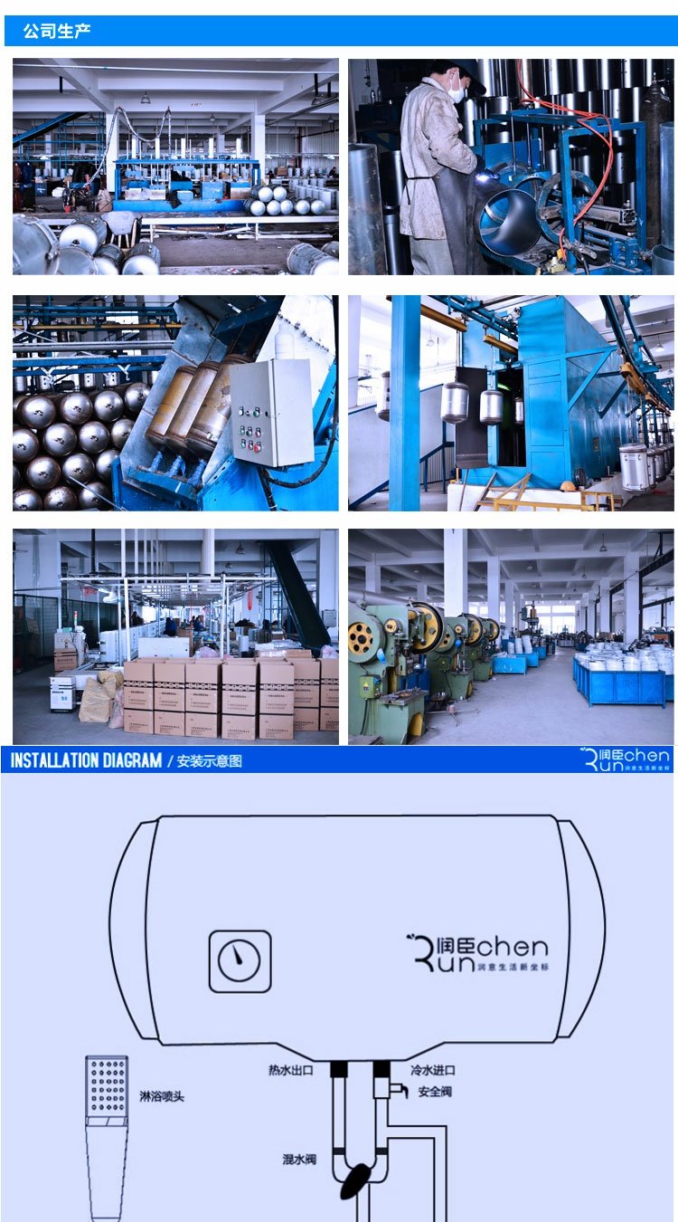 máy nước nóng ferroli Nhà máy trực tiếp Shuai Bo 32L40L50L.60L.80L loại lưu trữ nước nóng máy nước nóng lót sứ tiết kiệm - Máy đun nước nước nóng năng lượng mặt trời