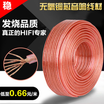  Professional pure copper audio cable Oxygen-free copper speaker cable speaker cable 50 100 150 200 300 cores 100 meters