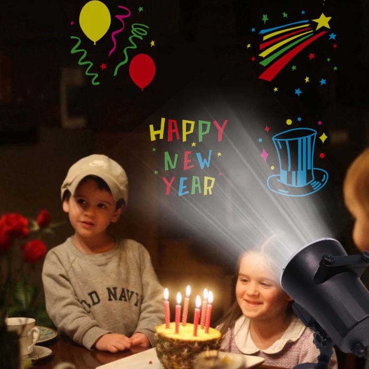 Outdoor high brightness 12 pattern Fillin projection lights Snowflake lights LED Christmas lights decorated waterproof lawn lawn lamp