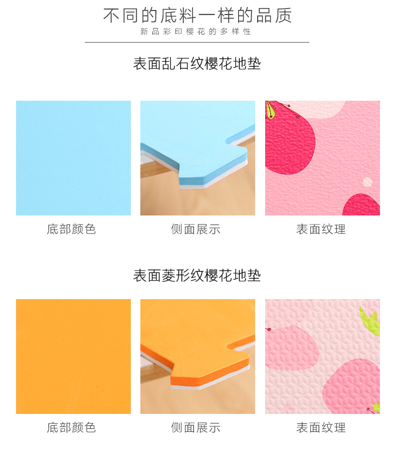 Retro Ink Bọt Thảm Phòng ngủ Trẻ em Crawling Mat Puzzle Thảm Thảm Nhà Thảm khâu sàn - Thảm sàn thảm xốp lót sàn 100x100