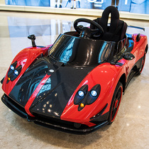 Pagani childrens electric car four-wheeled car remote control toy car can sit children baby with remote control stroller