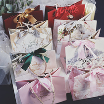 Hand gift tote bag Candy carton Wedding hand gift box Happy candy box Packaging box ins gift bag Saint