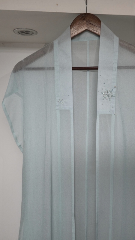 【Xia Xue】Mint Blue Georgette Cheongsam Song Dynasty Style Hanfu Summer Hanfu