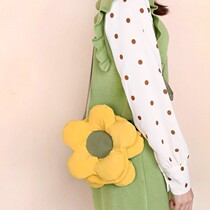 New Japanese cute flower small bag female crossbody mobile phone bag three color patch student girl shoulder shoulder bag