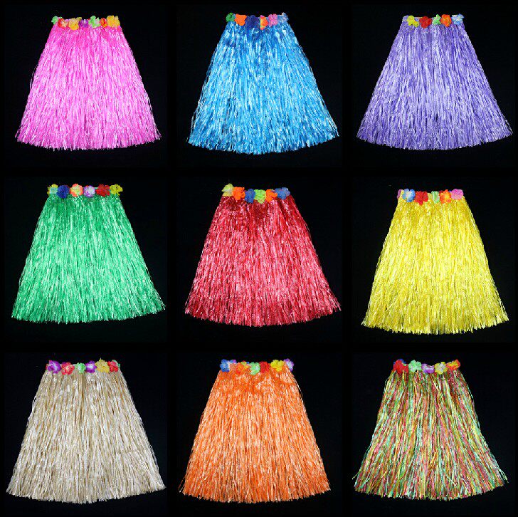 Seagrass Dance Costume Adult Hawaiian Hula Skirt Children Kindergarten Environmental Protection Performance Area Material Props