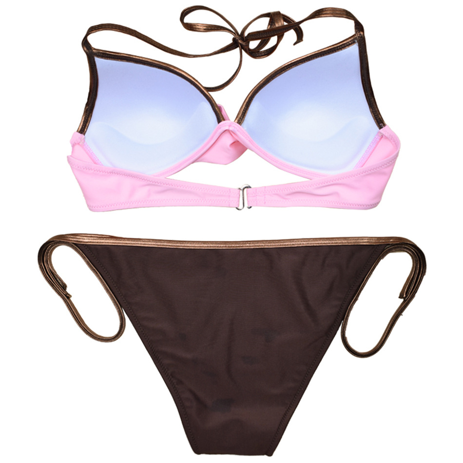 Vòng thép nhiều màu sắc đầy màu sắc tập hợp bikini Đồ bơi thời trang đồ bơi gợi cảm BIKINI 3003 - Bikinis