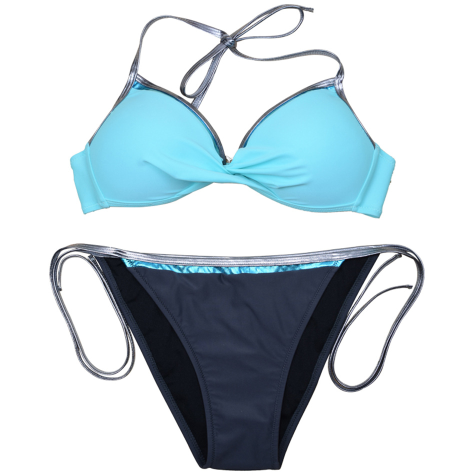 Vòng thép nhiều màu sắc đầy màu sắc tập hợp bikini Đồ bơi thời trang đồ bơi gợi cảm BIKINI 3003 - Bikinis