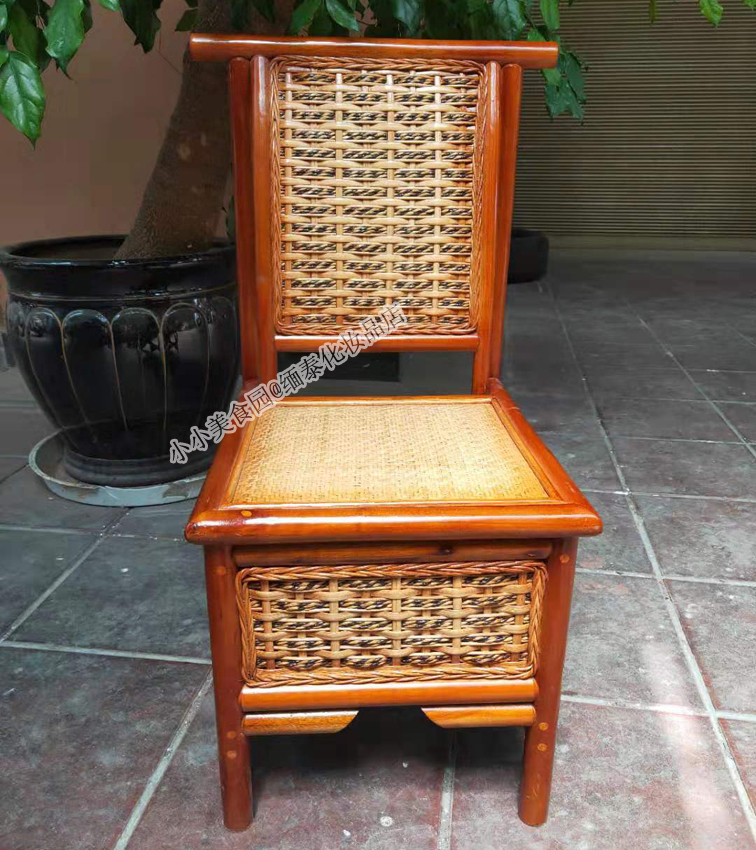 Myanmar Rattan Chair Casual Rattan Chair Office Chair Leaning Back Chair Tea Building Chair Outdoor Balcony Rattan Rattan Chair Dining Chair