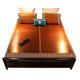 Bamboo mat double-sided foldable straw mat bamboo summer naked sleeping ice silk mat reversible summer home mat