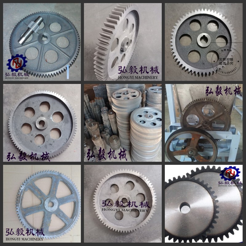 Complete Collection of Noodle Machine Gears and Dough Mixer Gear Accessories, 96 Teeth, 88 Teeth, 80 Teeth, 90 Teeth, 108 Teeth, Large Cast Iron Gears
