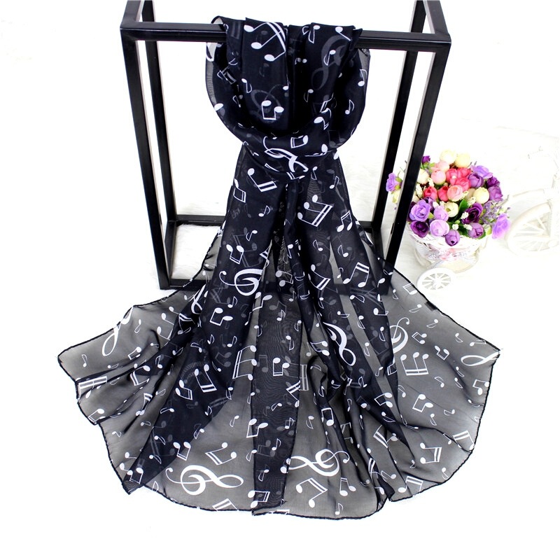 Summer Scarf for Women, Hangzhou Silk Scarf, Spring Long Versatile Thin Gauze Scarf, Chiffon Black Long Strip Summer Scarf for Women, Hangzhou Silk Scarf, Spring Long Versatile Thin Gauze Scarf, Chiffon Black Long Strip