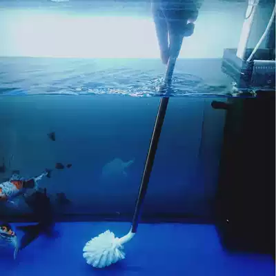 Fish cylinder brush barrel brush square cylinder round cylinder arc bare cylinder elbow brush lengthened stainless steel rod durable multi-directional brush dead angle