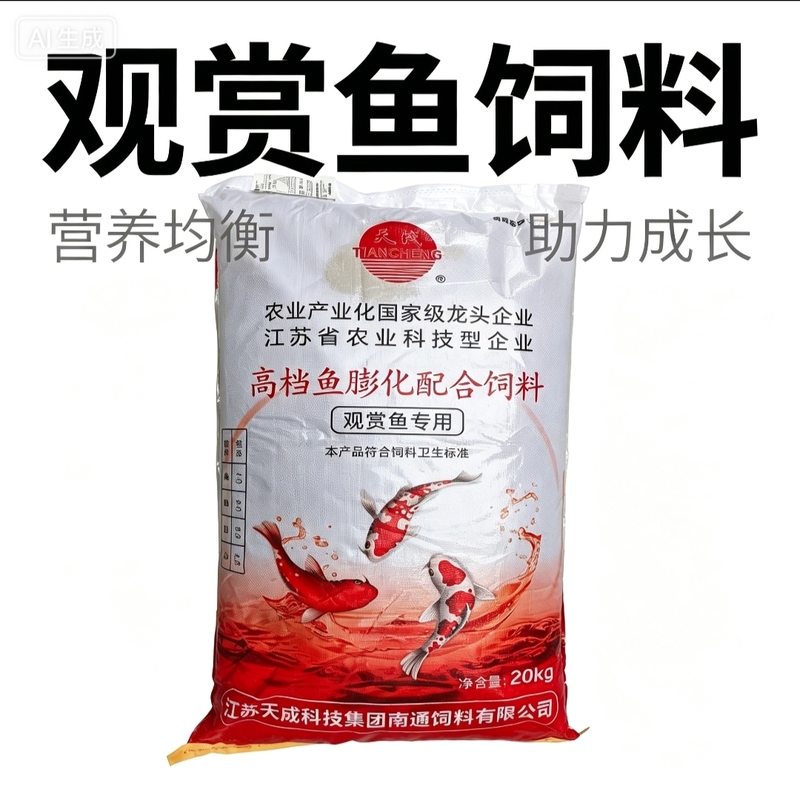 High-Protein Koi Fish Feed 20kg Floating Extruded Pellets for Ornamental Fish Goldfish Color Enhancement and Growth Large Bag Fish Food High-Protein Koi Fish Feed 20kg Floating Extruded Pellets for Ornamental Fish Goldfish Color Enhancement and Growth Large Bag Fish Food