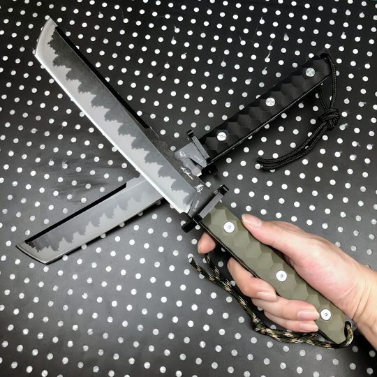 Нож для выживания и разработки трасс в дикой природе, интегрированный с прочным клинком, высокопрочный, острый, для кемпинга, самообороны, портативный, для нарезки фруктов