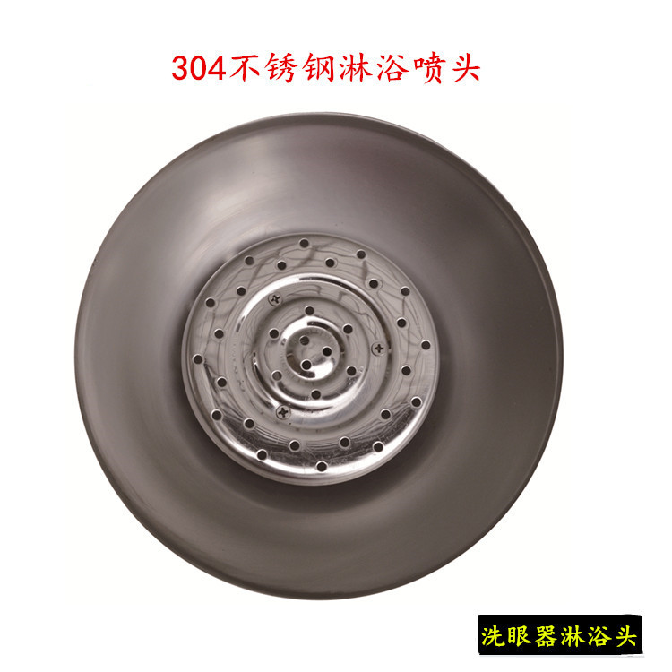 Inspection plant eye cleaner 304 stainless steel eye wash with shower nozzle carbon steel punching head DN25 inner wire 8 execs