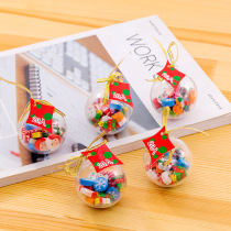 Cute Christmas ball eraser suit Santa Claus snowman teacher sends kindergarten elementary school kids Christmas presents