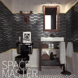 名玛汇 Черная современная металлическая стеклянная мозаика, популярно в интернете