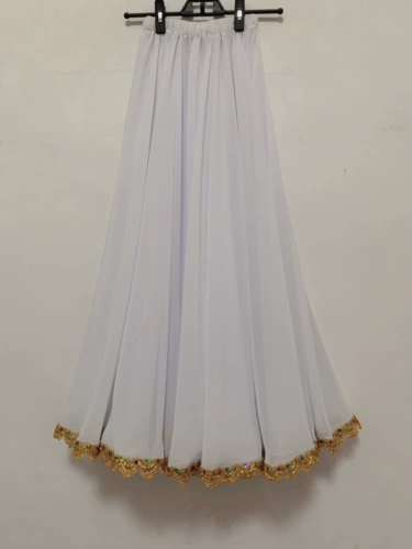 Шифоновая длинная этническая юбка, А-силуэт, средняя посадка, длина макси