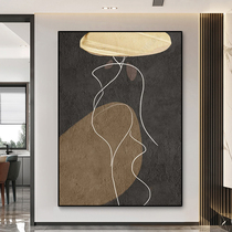 Tirart hand-painted oil painting Johan Abstract Living room sofa Background decoration painting Xuanguan Mural painting myopathy