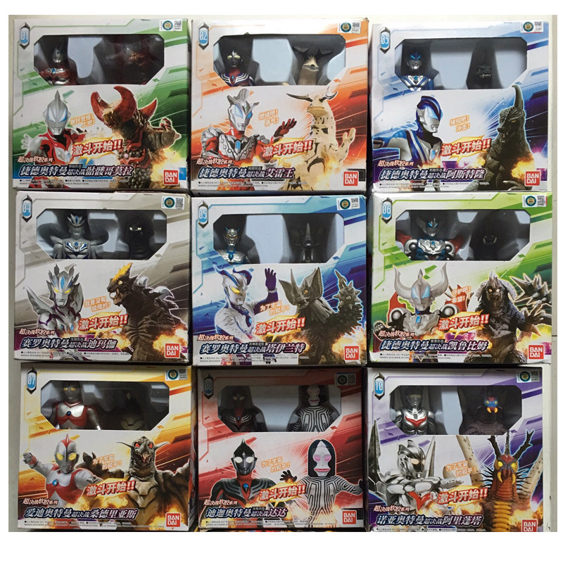 Bandai Ultraman Soft Plastic Toys Infinity Zero Noah Siga Robreje Diodiga Orb