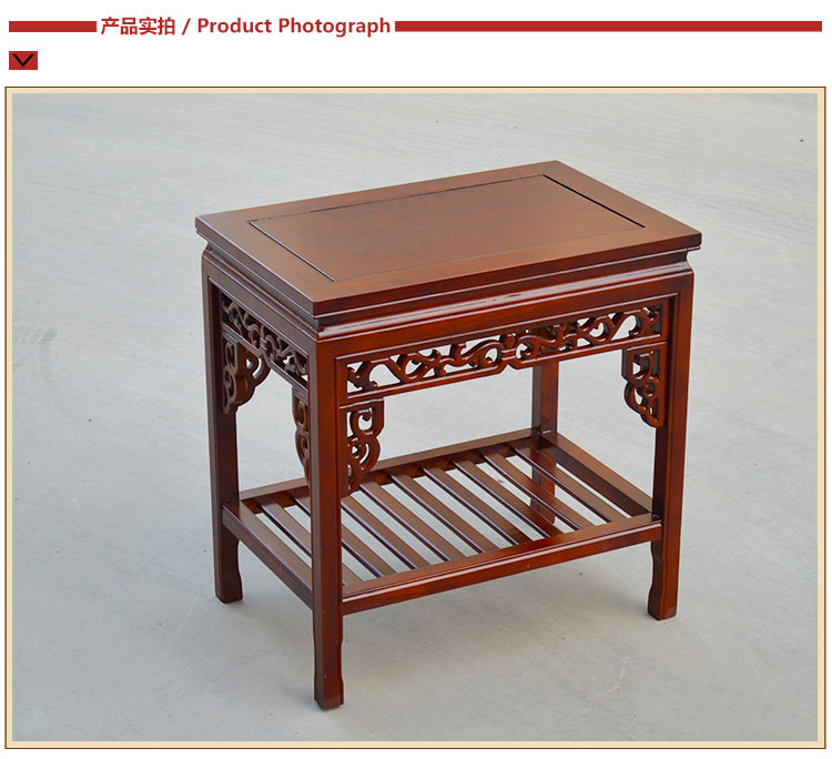 Luohan sofa một vài bàn cà phê gỗ rắn bể cá cơ sở phụ kiện đồ nội thất bằng đá khung giả gỗ gụ bàn cà phê nhỏ - Bàn trà bàn tiếp khách