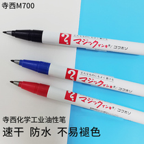 Japan Temple West Chemistry M700 Pen Waterproof Lightproof Oily Laboratory Metal Low Odor Marker Pen 7 0